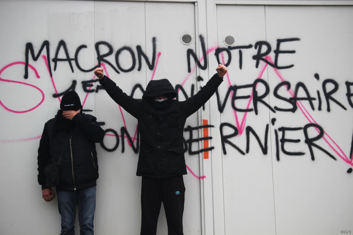 3 1er Gilet Jauniversaire - Macron, notre 1er anniv, ton dernier 16-11-19 PARIS